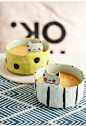 原来是泥 日式创意陶瓷卡通猫咪面碗汤碗饭碗单个餐具家用少女心-淘宝网