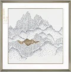 一字汇艺术原创新品 实物画装饰画
