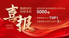 战报喜报毛笔大字风横版banner海报AIGC