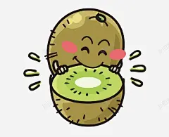 卡通版的猕猴桃高清素材 png 页面网页 平面电商 创意素材 png素材