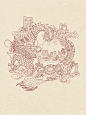 国风新年插画|生肖龙（线稿）