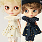 MISSYODOLL－Blythe jerryberry imda3.0 bjd6分扑克裙－白－深蓝-淘宝网