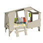 Lit enfant CABANE 90 x 200 cm taupe / beige, Autre