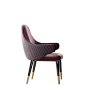 Chair with armrests DIVA C/B by Capital Collection