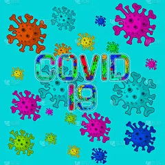 Covid-19卡通背景壁纸