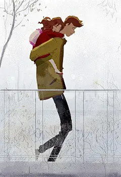 【暖暖的父爱  插画艺术家 Pascal Campion  】#插画狂想# #插画灵感# ​​​​