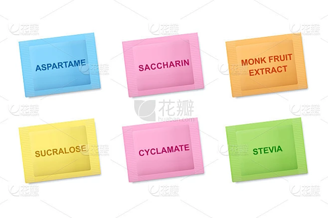 代糖包、甜味剂袋、颜色定义的颜色编码素材-花瓣网