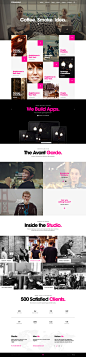 Unbranded. - One Page Site on Behance #网页#