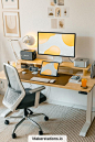 Standing Desk Setup with an Apple Studio Display