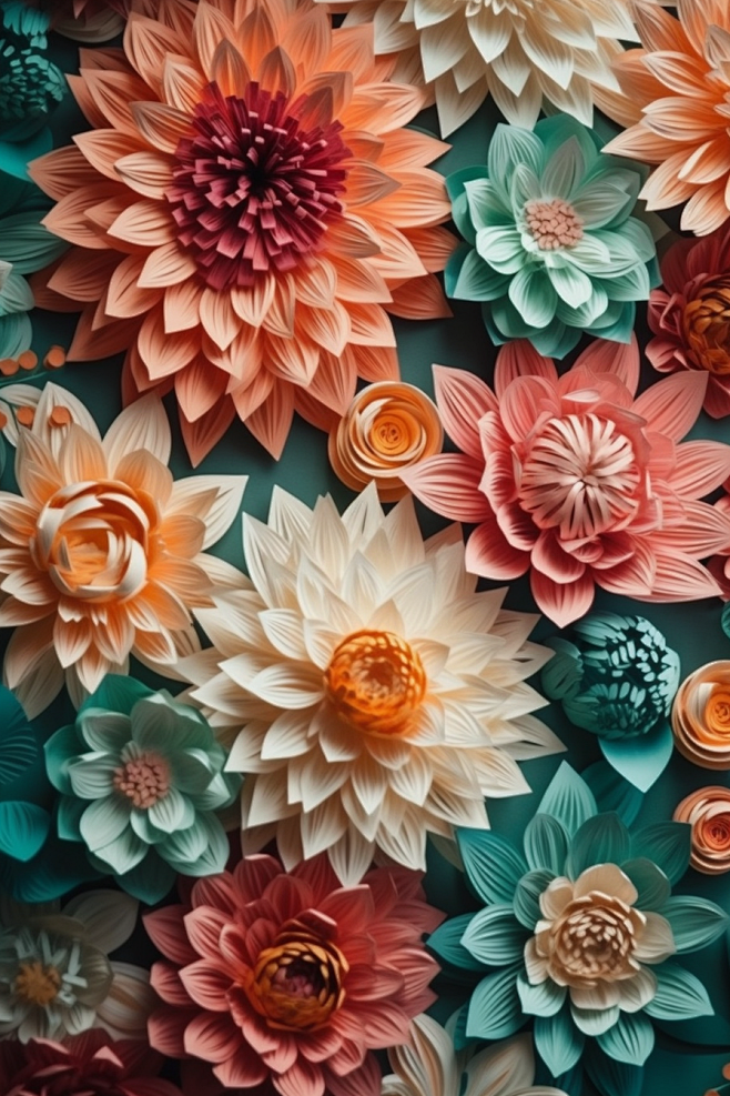 3d立体花纸雕工艺