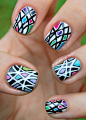 Geometric Nail Art Design