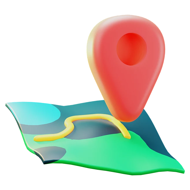 地图位置标记指针导航3D图标 map location marker pointer navigation icon-花瓣网