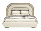 Upholstered double bed with integrated lighting EDEN | Double bed by Capital Collection_2