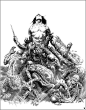 frank frazetta bw lordofthejungle.jpg: 