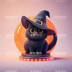 黑猫  - 源文件下载【酷图网】矢量素材,插画,素材,海报素材,图案,图标,万圣节,万圣节海报,平安夜,万圣夜,hallowenn,幽灵,骷髅,僵尸,南瓜,吸血鬼,黑猫