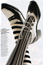 Betsey Johnson hosiery, Charles Jourdan by Natalie M. footwear, circa 1990s