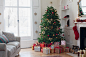 christmas tree surrounded with gifts - 圣诞礼物 個照片及圖片檔
