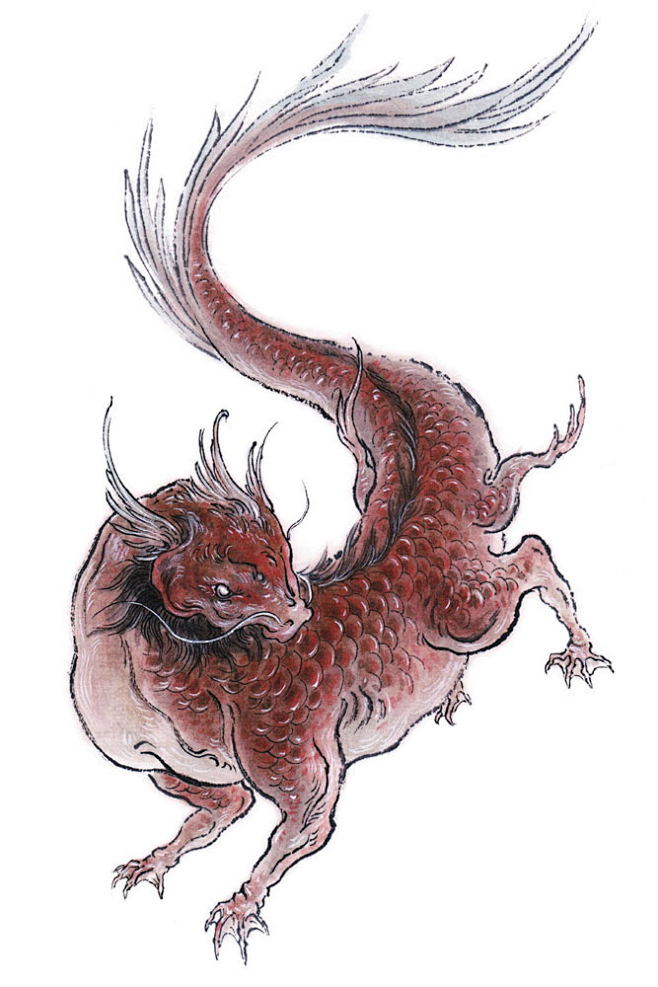 鱼观山海-山海经-古代牛鬼蛇神蓝色猫尾该采集也在以下画板加载更多