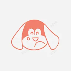 伤心的狗脸眼泪图标高清素材 设计图片 页面网页 平面电商 创意素材 png素材