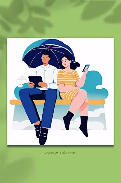 漫画风头像元素图片-众图网