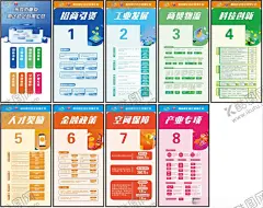 企业政策海报 【酷图网】惠企助企政策,招商引资,工业发展,商贸物流,科技创新,人才奖励,金融政策,空间保障,产业专项
