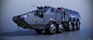 洛杉矶警局运送重甲车