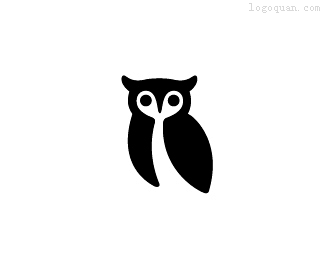 标志说明：猫头鹰logo标志设计。