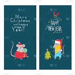 新年前夕,老鼠,幽默,贺卡,数码图形,可爱的,传统,事件,2020,问候