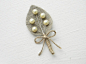 Set of 10 Ivory sprig pearl burlap Boutonniere