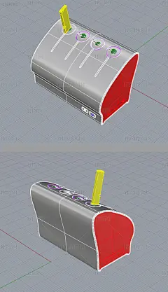 智能刀具架消毒清洗器机犀牛模型3D模型obj模型