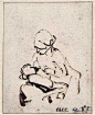 《哺乳孩子的女人》伦勃朗(Rembrandt)