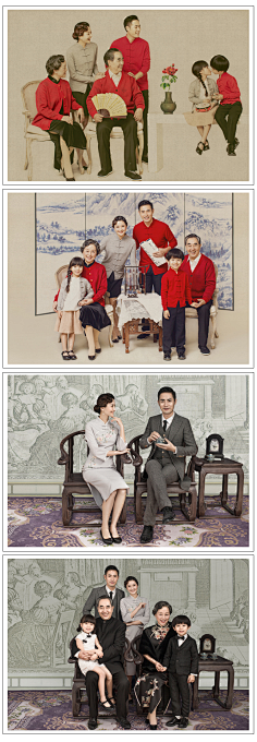 动作 一家-花瓣网|陪你做生活的设计师 | 竹川影像定制婚纱【全家福