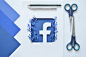 Paper Facebook Logo : Paper art. Facebook logo
