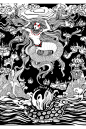 論衡·談天篇-女媧補天：共工與顓頊爭為天子不勝，怒而觸不周之山，使天柱折，地維絕。女媧煉五色石以補蒼天，斷鰲足以立四極。天不足西北，故日月星辰移焉，地不足東南故百川註焉。