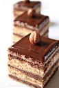 hazelnut opera cake