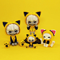 yellow cat & universe abiru by Ari abiru : Heads up if you are fans of South Korean designer 오수빈 Ari Abiru. Next week will see Ari launch two super limited edition "abiru" in a yellow cat & universe edition. We are glad to see the classi
