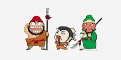 刘备关羽张飞卡通人物png免抠素材_新图网 https://ixintu.com 三国人物 卡通 可爱 搞怪