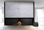 Fire place with Ceppo di Gre natural stone by De Puydt haarden: 