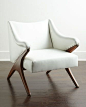 Esther Leather Chair at Horchow.: 