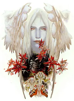 恶魔城-Artwork-小岛文美Kojima Ayami，日本插画师。风格主要偏向幻想系与历史系，又带有强烈的黑暗与死亡的风格，给人以独特印象，能将插图中的内涵沁入人心底的功力。或恐怖、或甜美、或妖异、或冷酷……欣赏者一刹那被牢牢吸引，然后仔细屏息凝望又能使人陶醉在一种直观而真实的世界中，仿佛看到了生 ( (35)