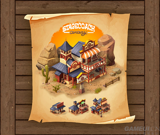 别墅建筑图标 Resort iOS Ga...