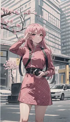 数字艺术漫画风女孩子插画-众图网