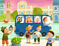 Seek and Find: Town Sticker Book : Seek and Find: Town Sticker Book