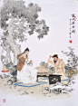 高士弈乐图