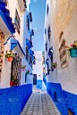 Chefchaouen medina，摩洛哥的“蓝色城市”