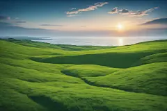 春天小草自然风光摄影图