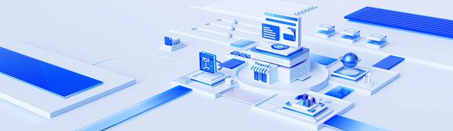 浅色banner blender设计04