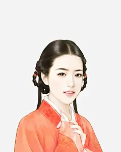 梳髻女子_新图网 https://ixintu.com 古装 中国风 古代 美女 手绘 插画 女