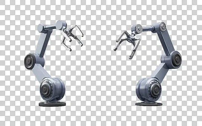 机械臂与智能制造概念3D渲染图片下载