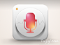 粉色麦克风icon